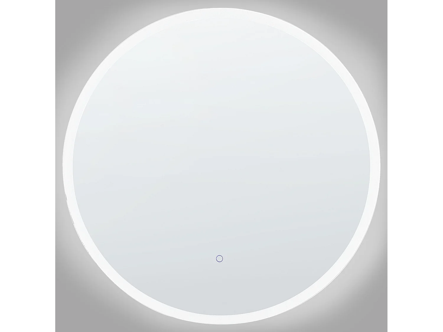 Miroir de salle de bain LED DEAUVILLE 79 cm 79 cm Argenté