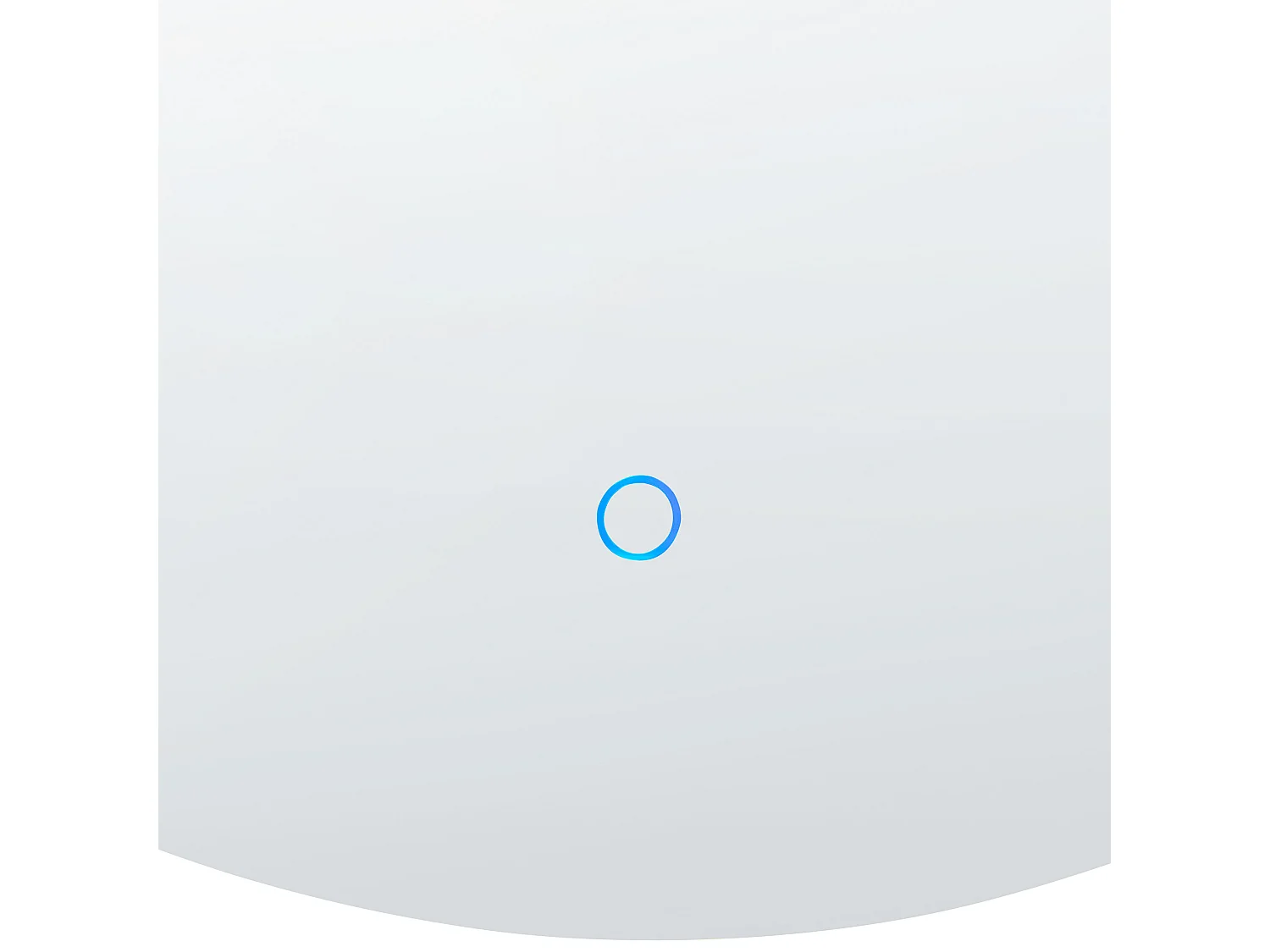 Badspiegel mit LED-Licht Touch-Sensor Antibeschlag silber ø 79 cm Deauville