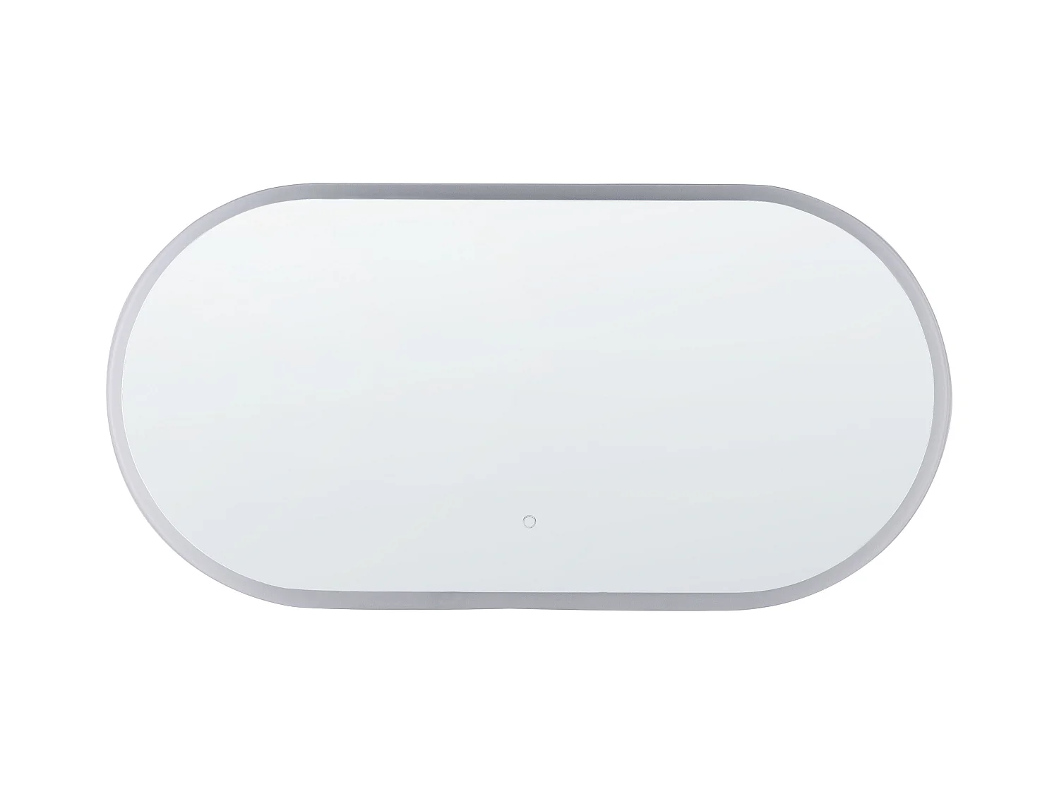 Miroir de salle de bain LED CHATEAUROUX 120 cm 60 cm Argenté