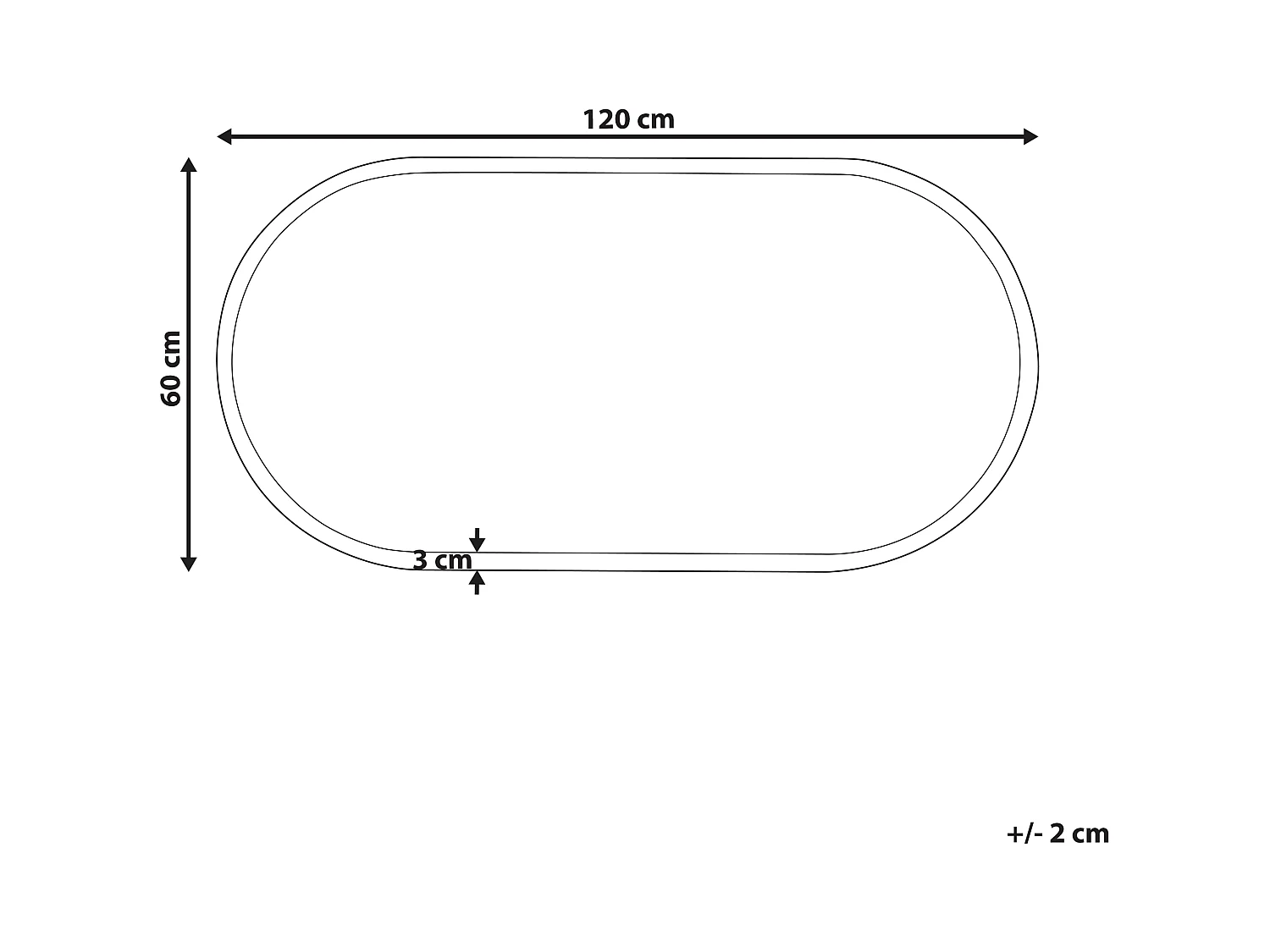 Miroir de salle de bain LED CHATEAUROUX 120 cm 60 cm Argenté