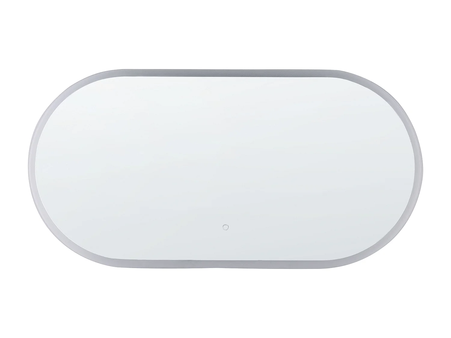 Miroir de salle de bain LED CHATEAUROUX 120 cm 60 cm Argenté