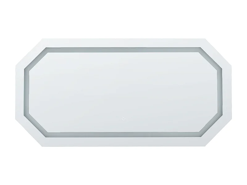 Espejo LED de baño LOCMARIAQUER 120 cm 60 cm Plateado