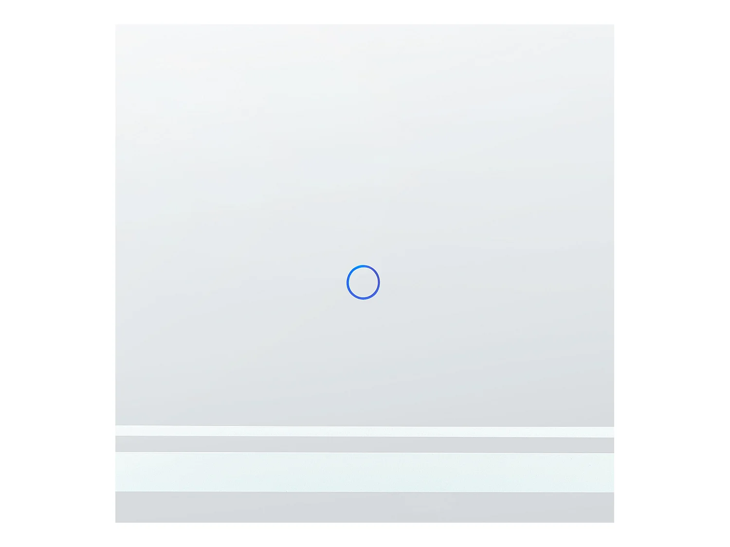 Specchio da bagno con luce LED LOCMARIAQUER 120 cm 60 cm Argento