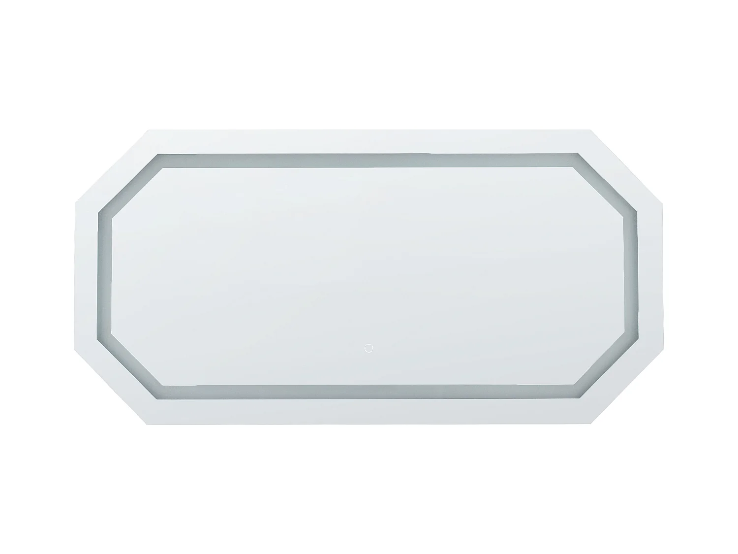 Miroir de salle de bain LED LOCMARIAQUER 120 cm 60 cm Argenté