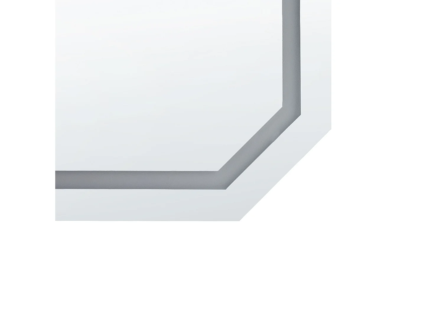 LED badkamerspiegel LOCMARIAQUER 120 cm 60 cm Zilver