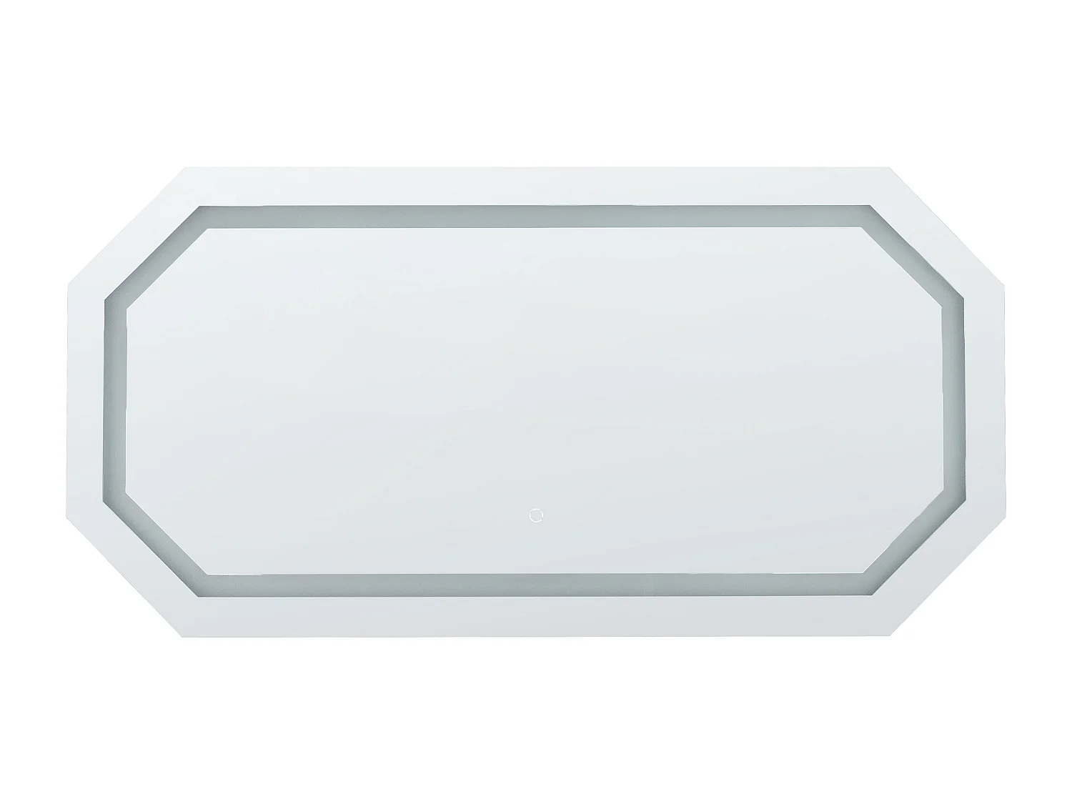 Miroir de salle de bain LED LOCMARIAQUER 120 cm 60 cm Argenté