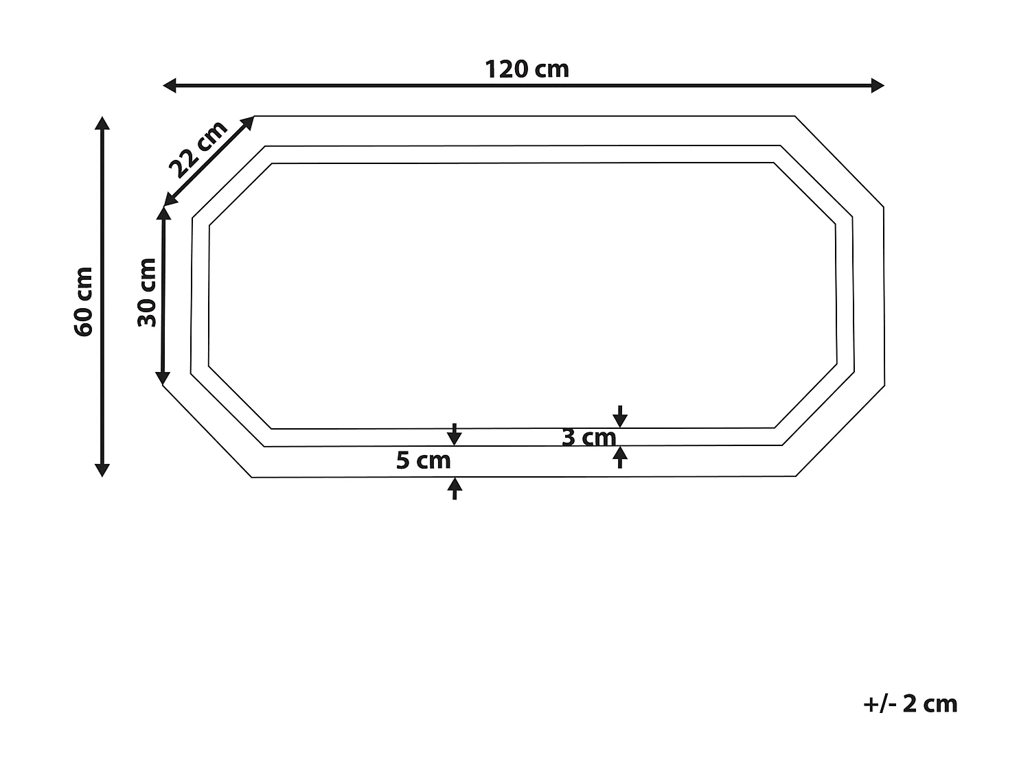Miroir de salle de bain LED LOCMARIAQUER 120 cm 60 cm Argenté