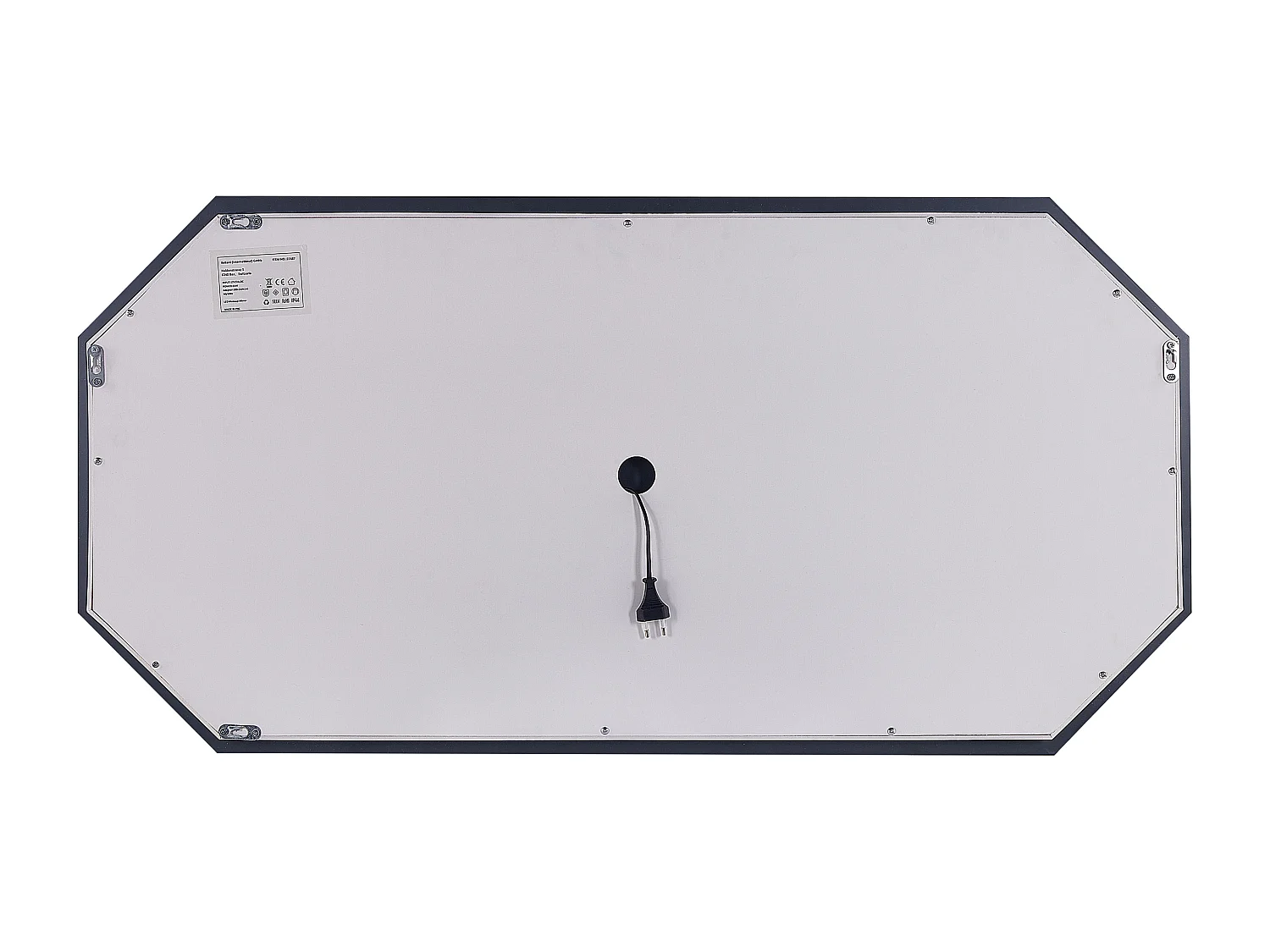 Miroir de salle de bain LED LOCMARIAQUER 120 cm 60 cm Argenté
