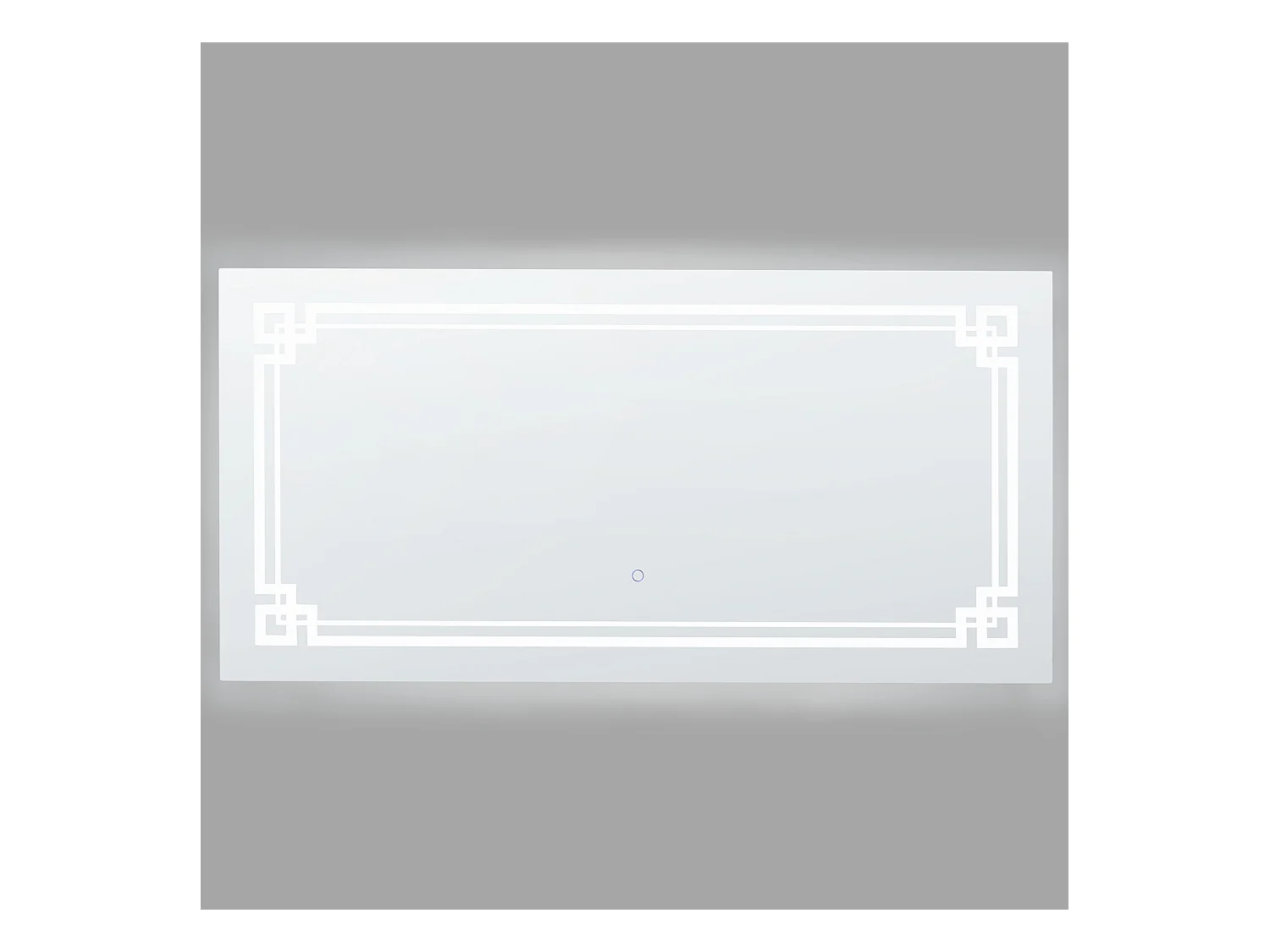 LED badkamerspiegel AVRANCHES 120 cm 60 cm Zilver