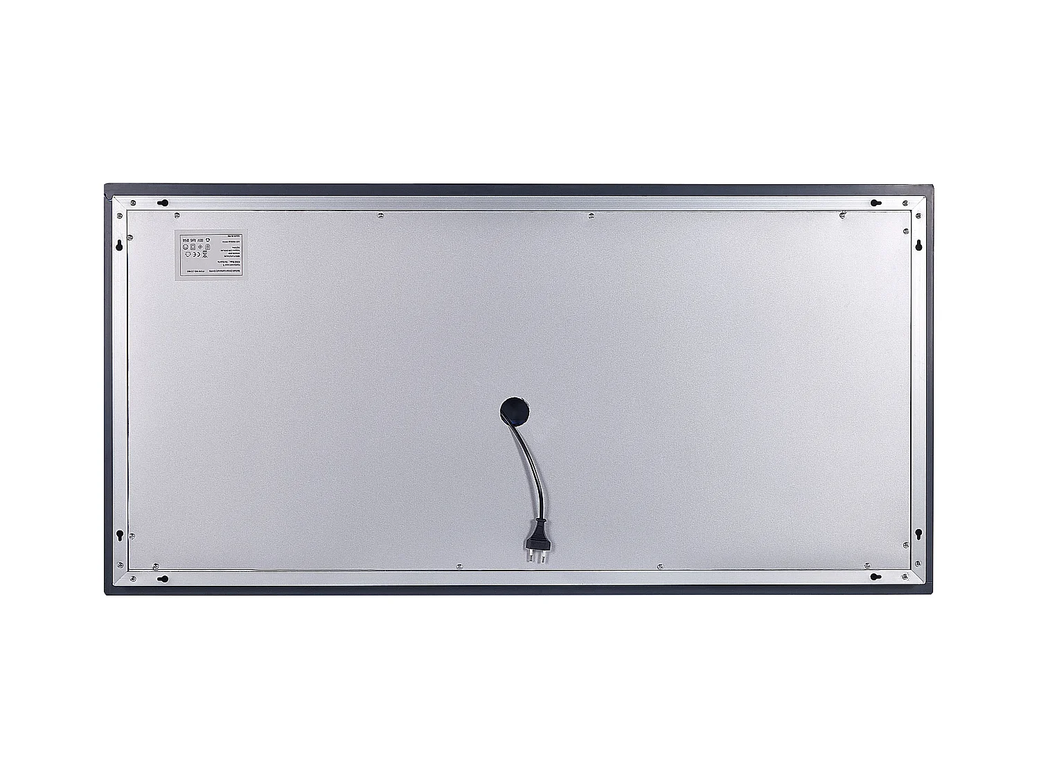 LED badkamerspiegel AVRANCHES 120 cm 60 cm Zilver