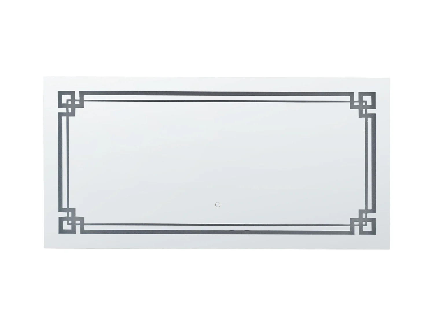 Miroir de salle de bain LED AVRANCHES 120 cm 60 cm Argenté
