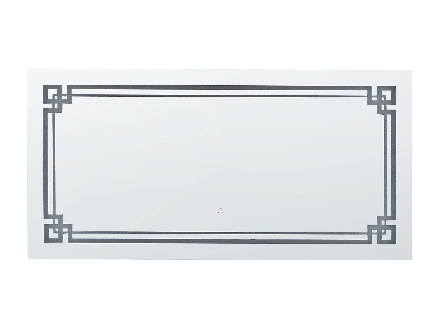 Miroir de salle de bain LED AVRANCHES 120 cm 60 cm Argenté