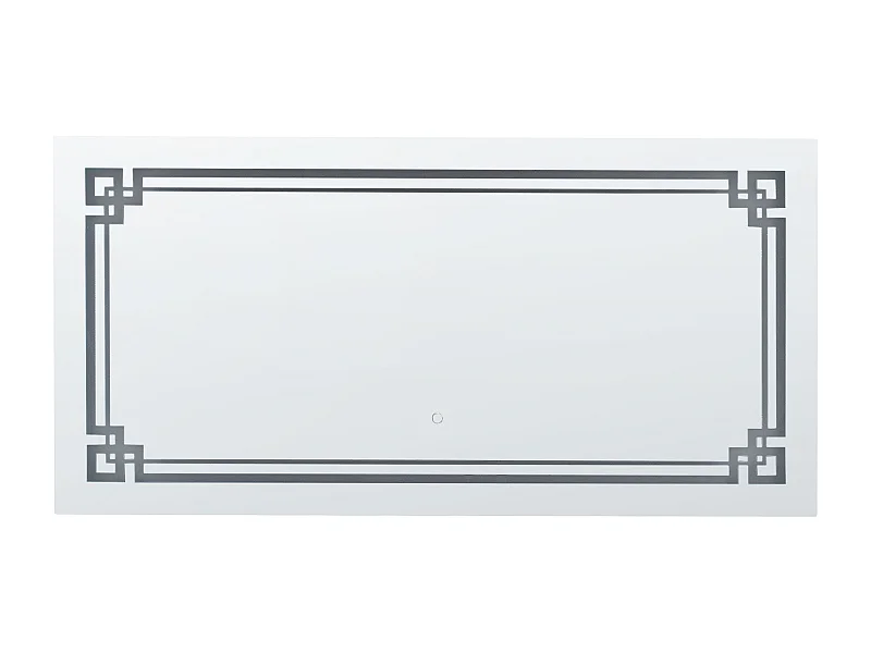 Badspiegel mit LED-Licht Touch-Sensor Antibeschlag silber 120x60 cm Avranches