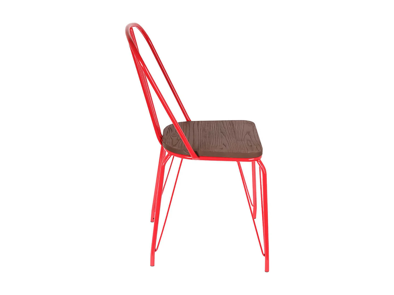 Lot de 2 Chaises Déco "Industrie" 102cm Rouge