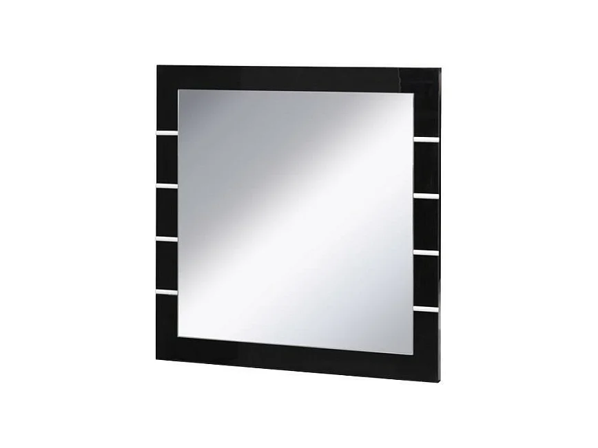 Buffet, aparador, enfilade LINA com LED + 3 x espelhos. Móvel preto e branco, ideal para sua sala de estar ou sala de jantar.