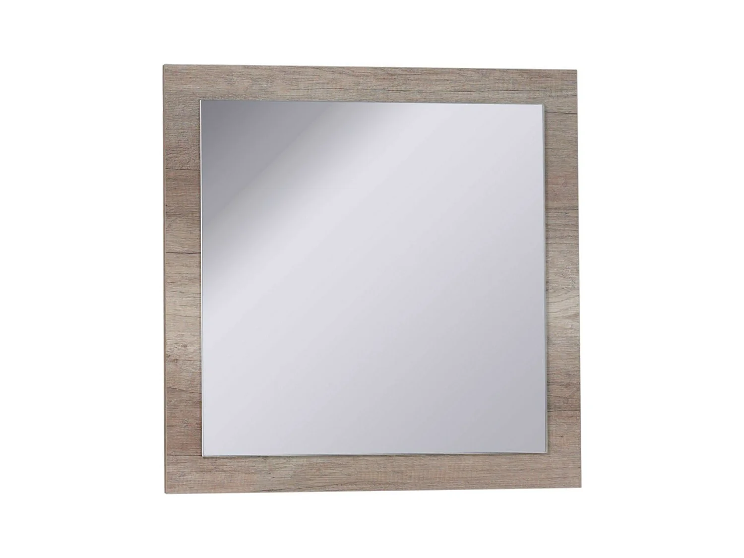 Buffet 4 porte FARRA rovere sonoma con 3 specchi quadrati