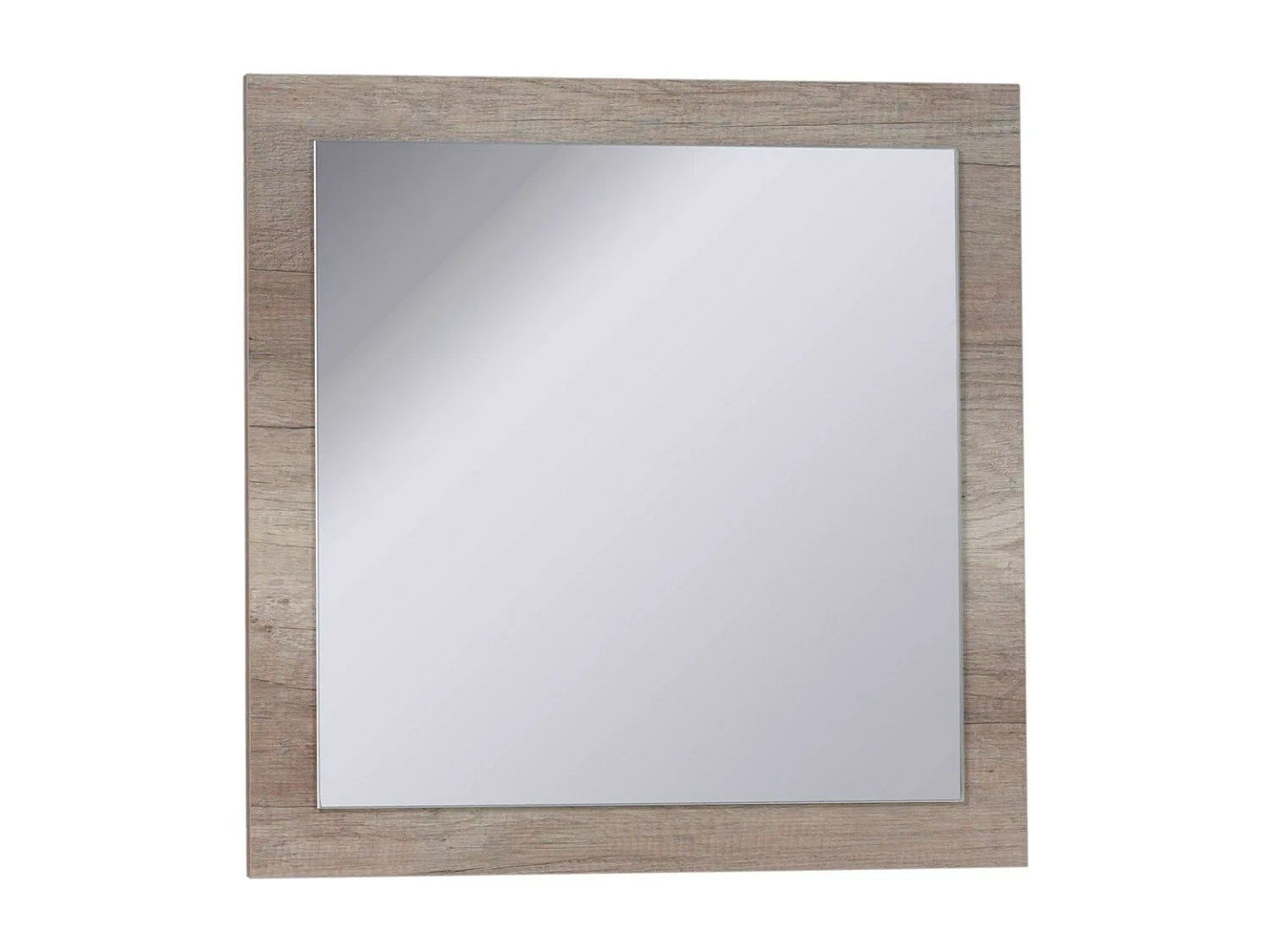 Buffet 4 porte FARRA rovere sonoma con 3 specchi quadrati