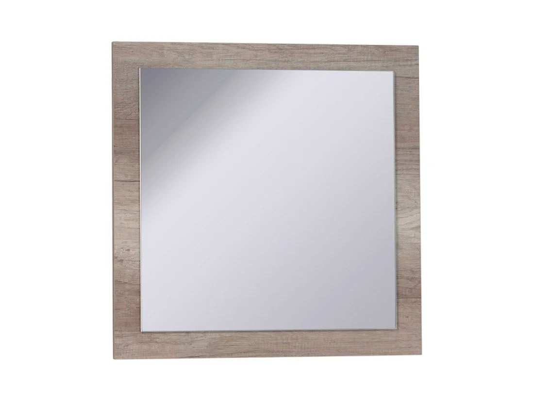 Buffet 4 portes FARRA avec 3 miroirs carrés – Chêne dab sonoma – 216 x 85 x 47 cm