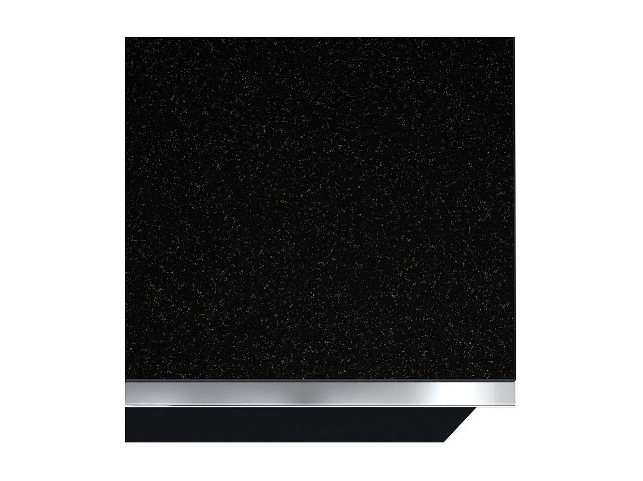 Pequeno móvel para TV ou móvel auxiliar de 50cm coleção ZANTE com 2 gavetas. Cor preto brilhante com glitter.