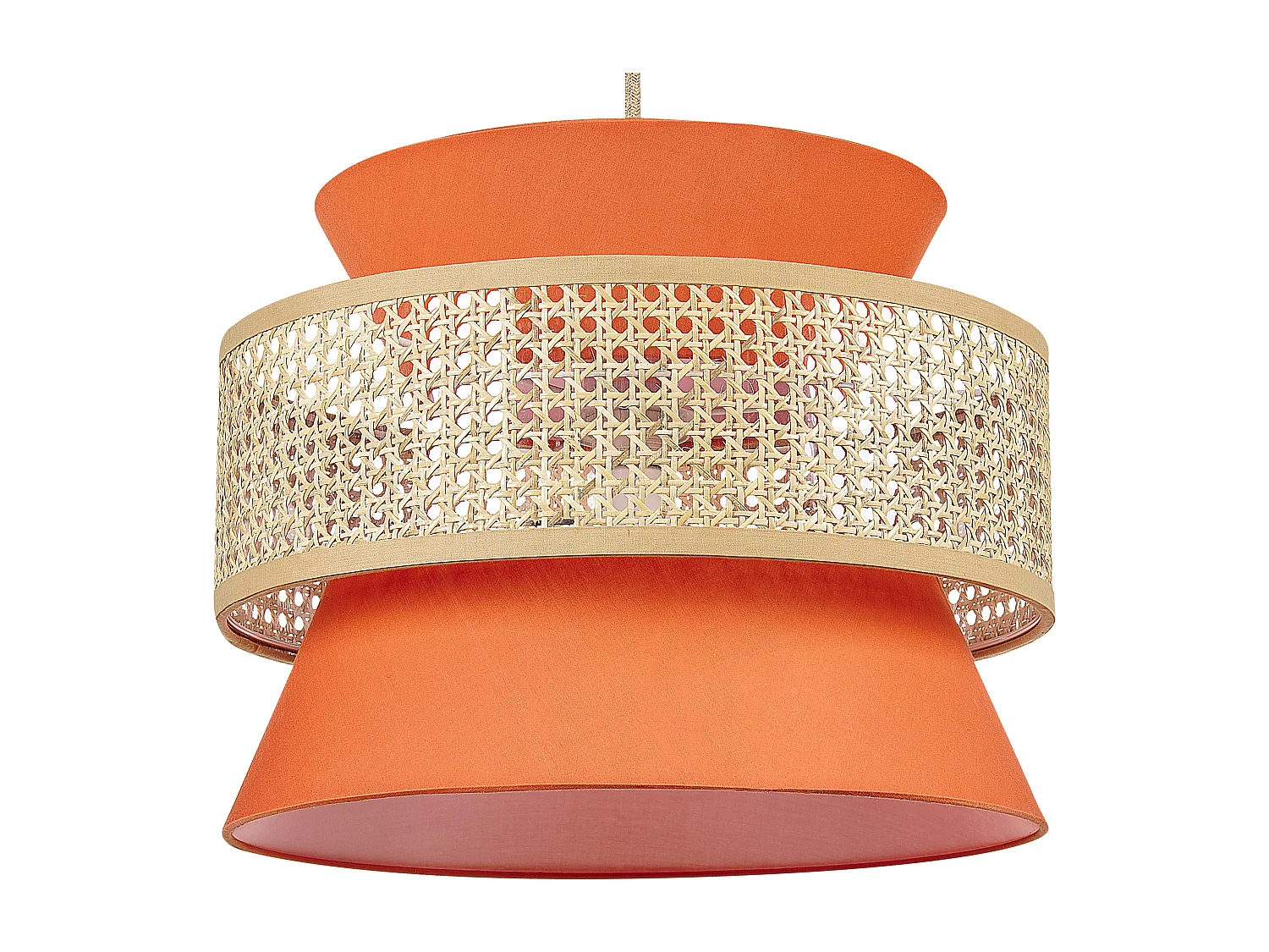 Hanglamp LUYANO Rotan Koraalrood