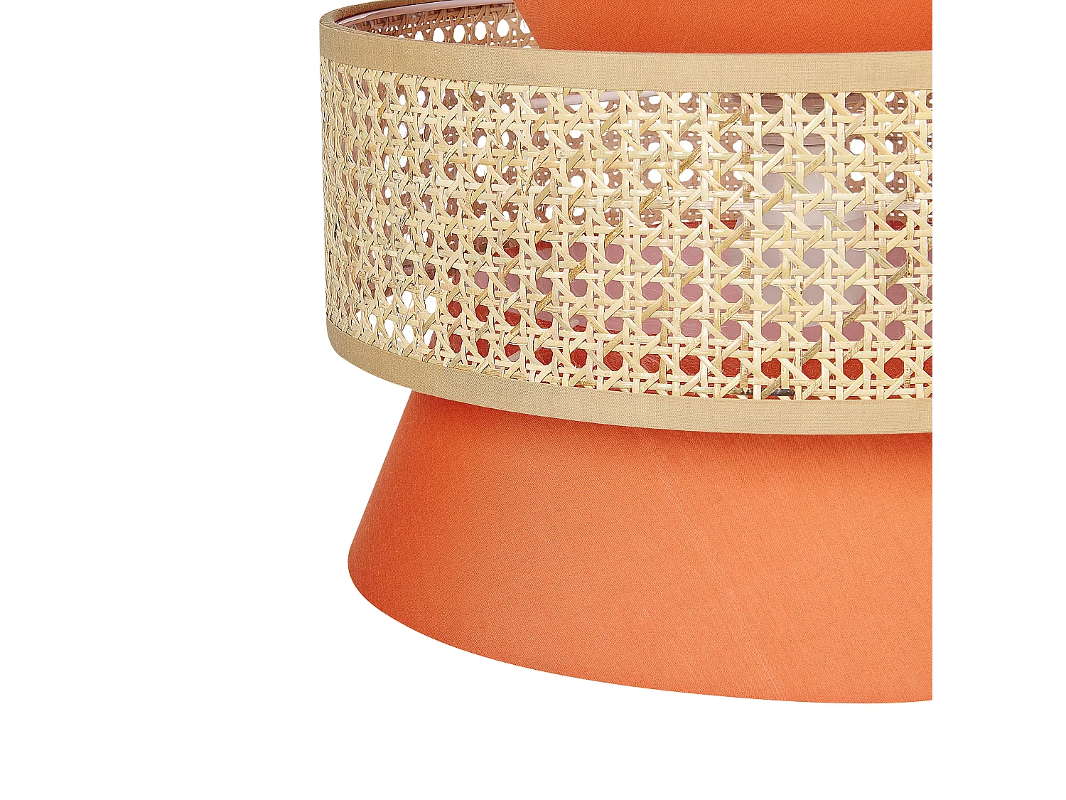 Hanglamp LUYANO Rotan Koraalrood