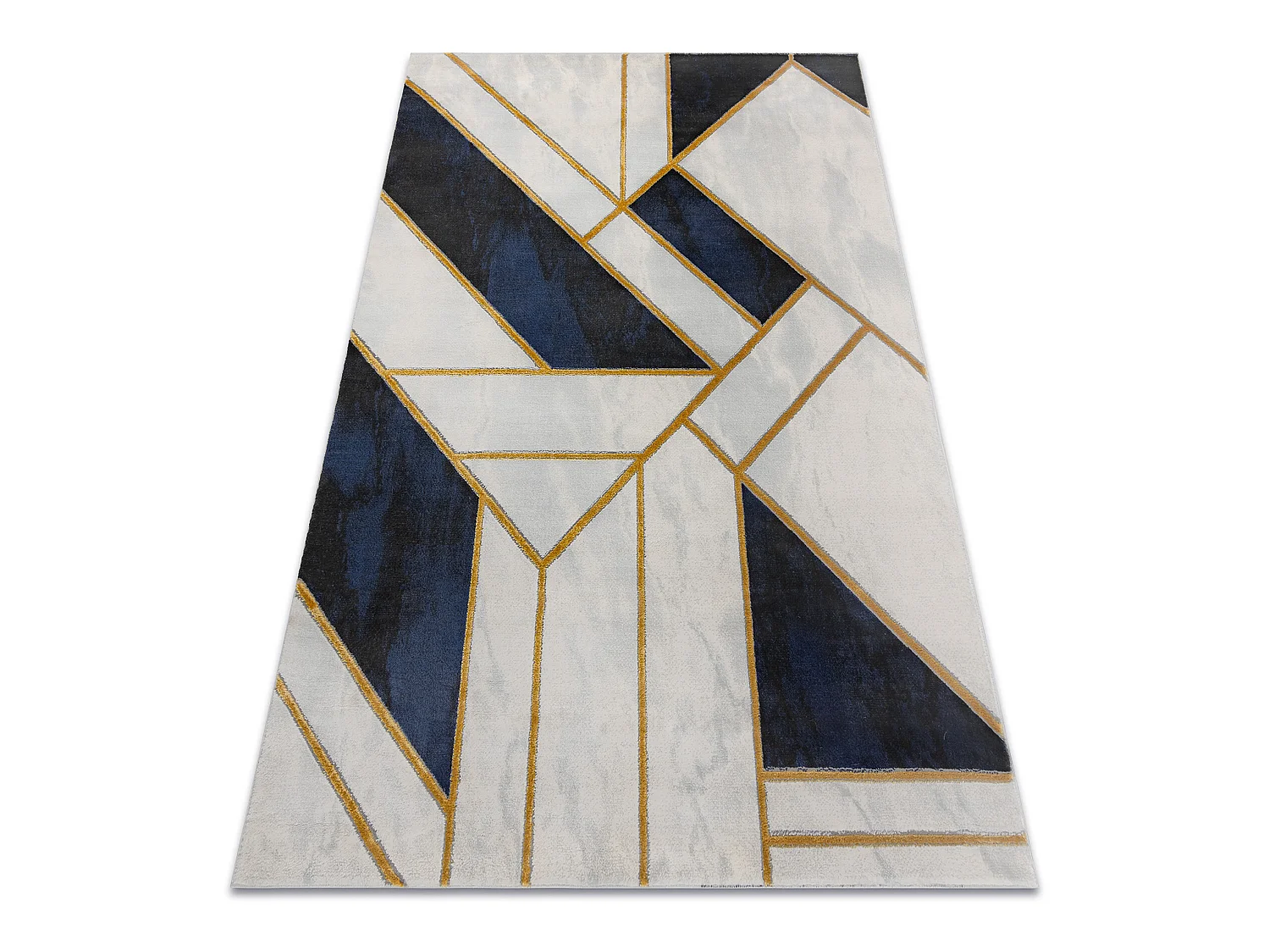 Tapis EMERALD exclusif 1015 glamour, élégant marbre, géométrique b 140x190 cm