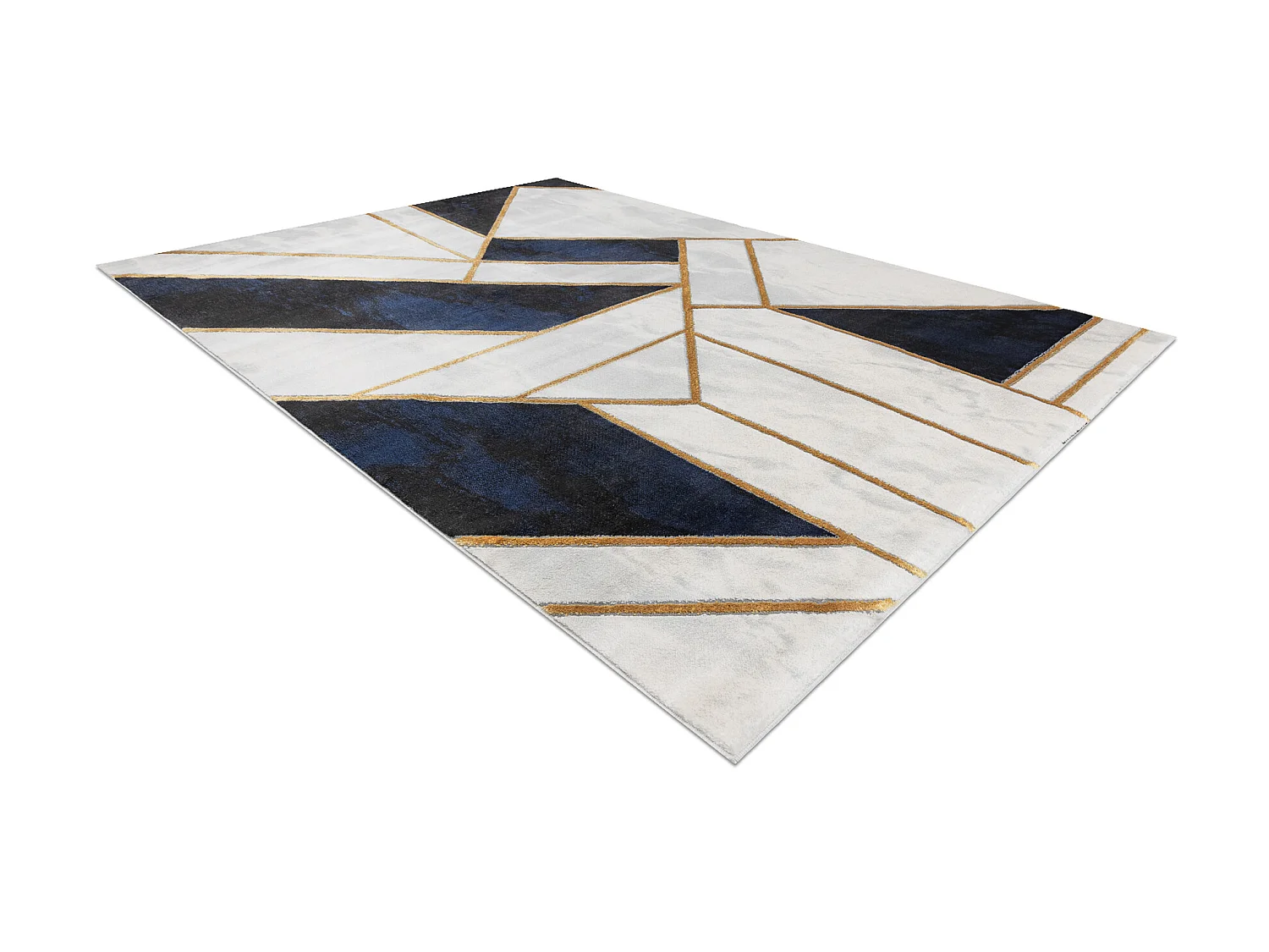 Tapis EMERALD exclusif 1015 glamour, élégant marbre, géométrique b 140x190 cm