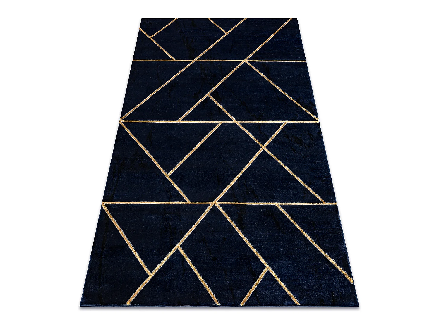 Tapete EMERALD exclusivo 1012 glamour, à moda geométrico azul escuro 240x330 cm