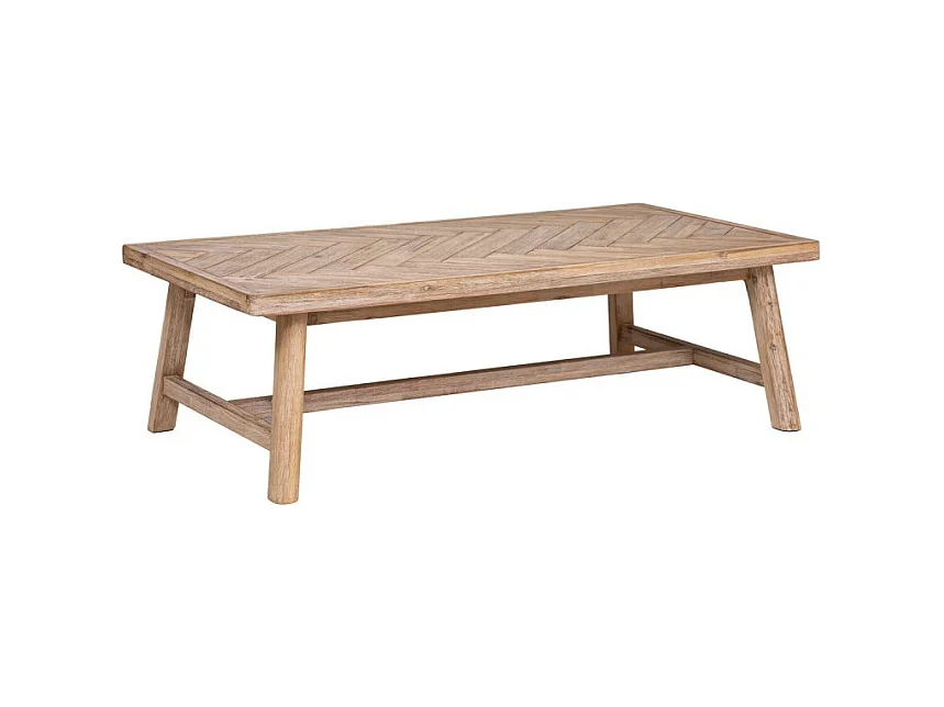 Table Basse en Bois Design "Aeris" 130cm Beige