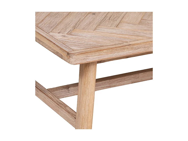 Table Basse en Bois Design "Aeris" 130cm Beige