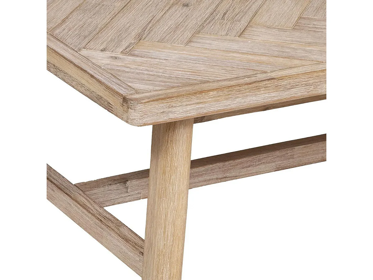 Table Basse en Bois Design "Aeris" 130cm Beige