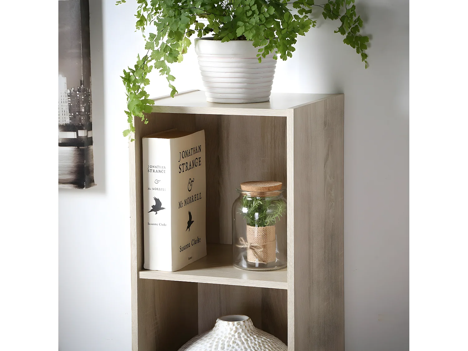 Mueble con 4 Compartimentos - L31 x H122 cm