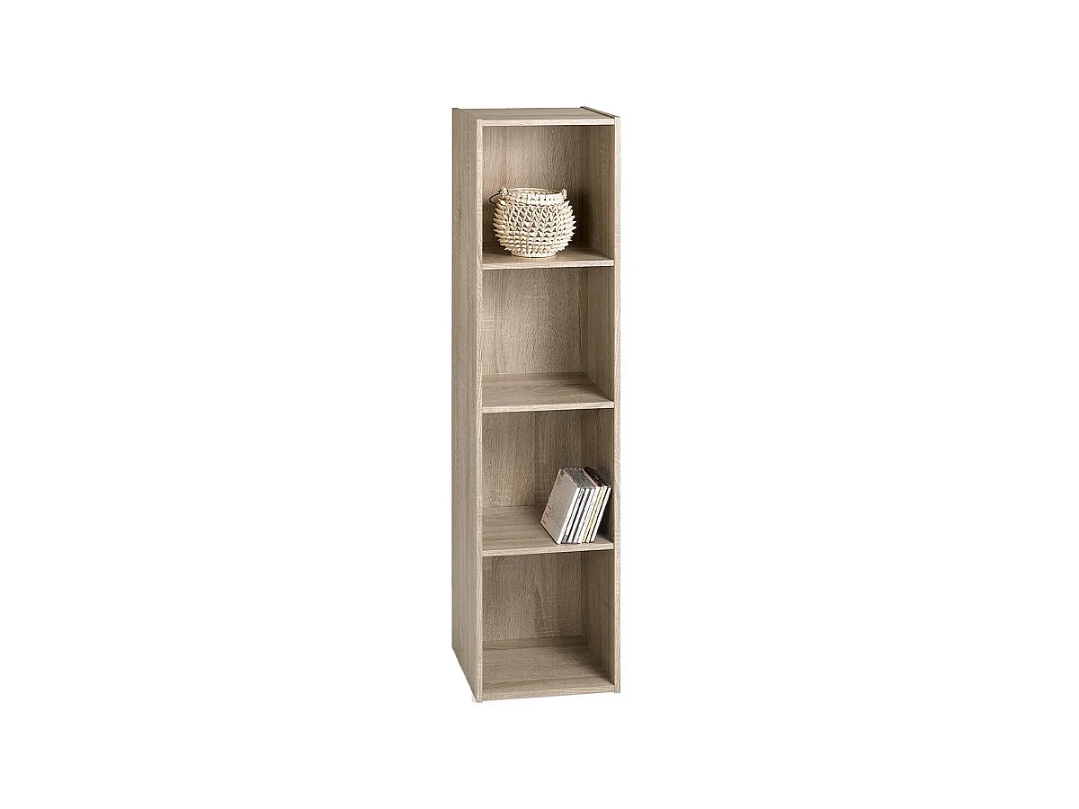 Mueble con 4 Compartimentos - L31 x H122 cm