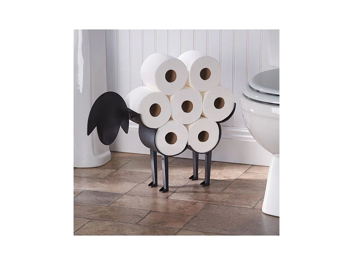Réserve papier toilette forme mouton
