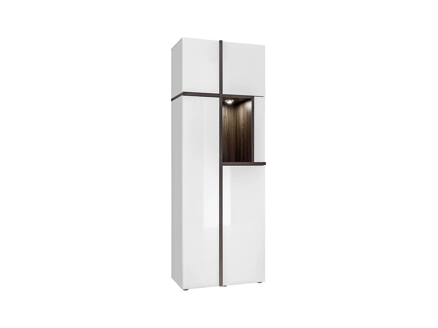 Vitrine collection CRISS + LED. Meuble déco, moderne et design pour votre salon.