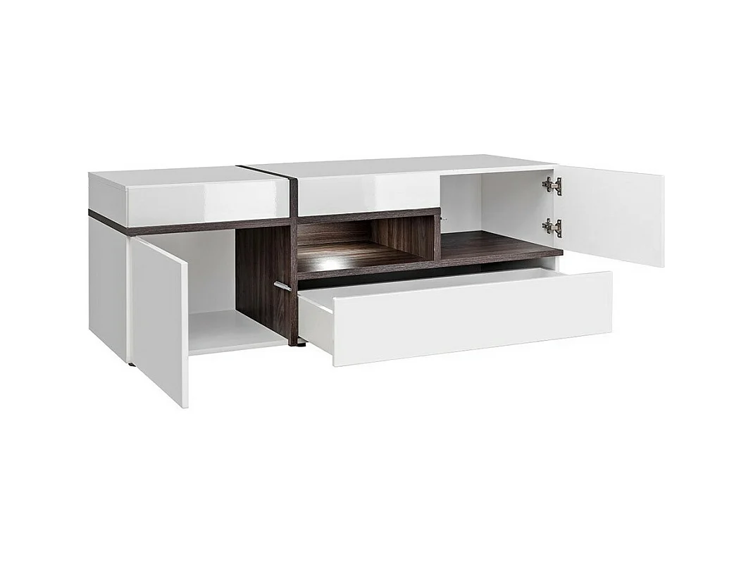 Mueble para TV de 150 cm CRISS con LED integradas, decoración moderna para sala de estar