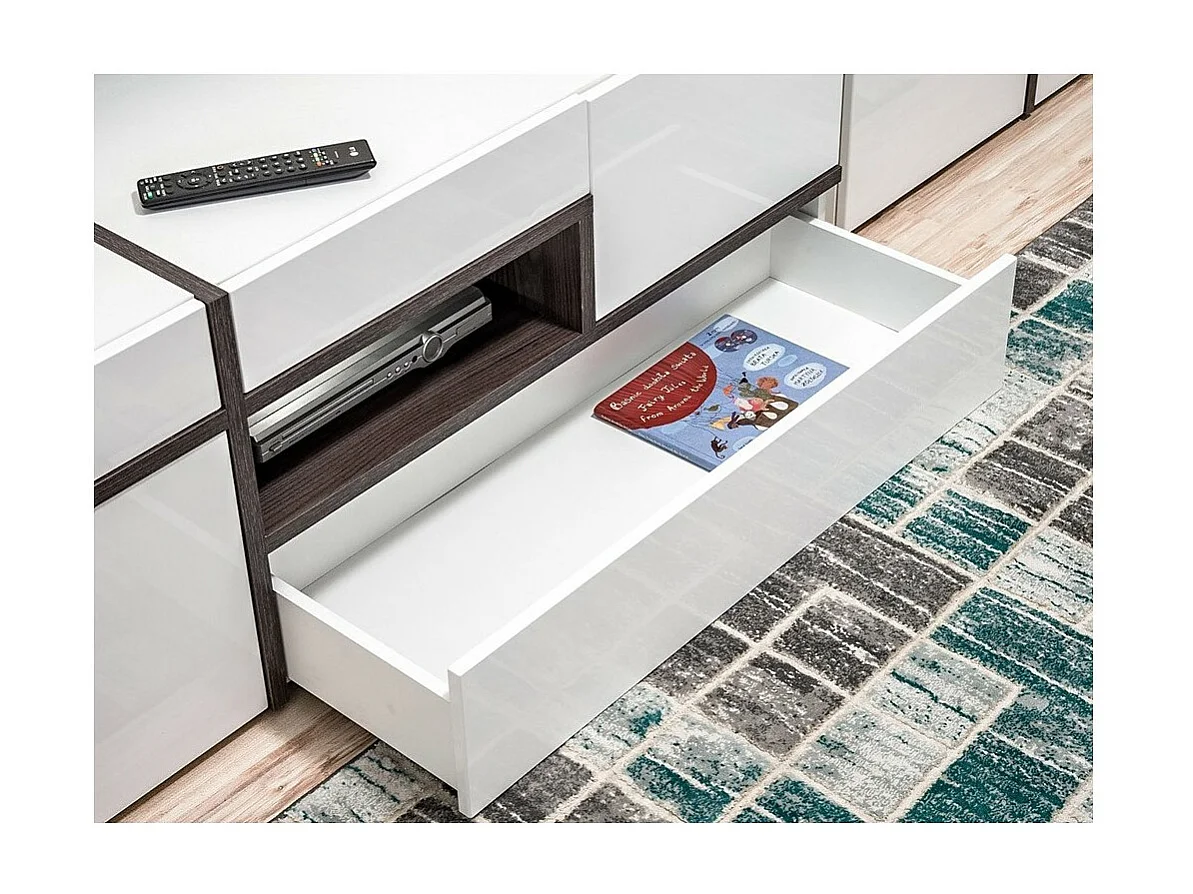 TV-Schrank 150 cm CRISS mit integrierter LED-Beleuchtung, moderne Dekoration für das Wohnzimmer