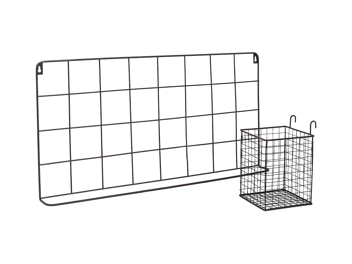 KABLEA - Pêle-Mêle Filaire Métallique Noir avec Pot