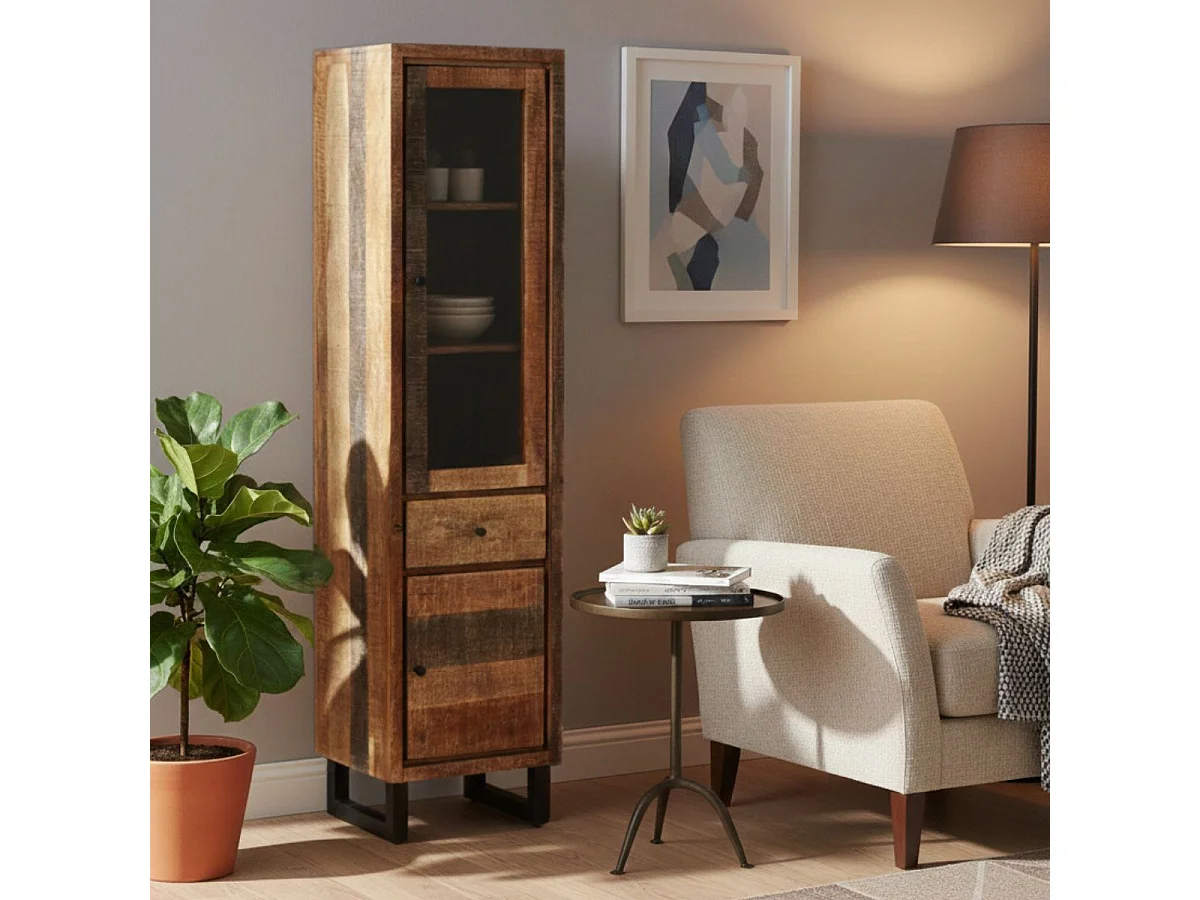 ODILON - Meuble de Rangement 2 Portes 1 Tiroir