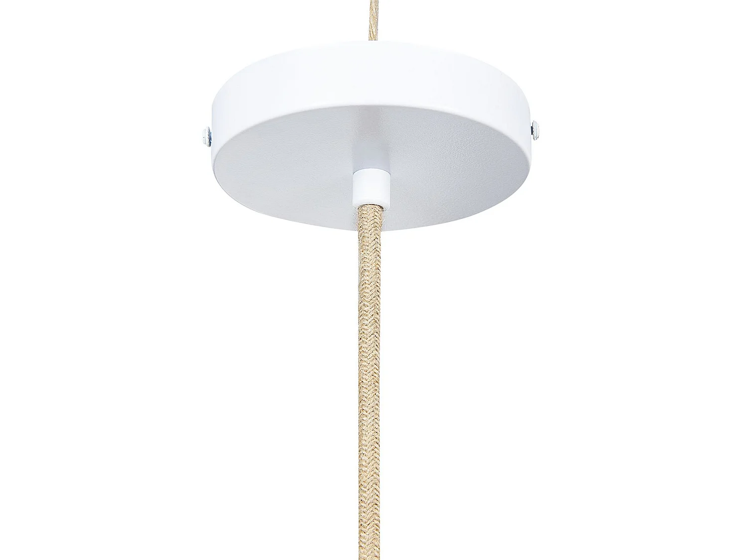 Lampe suspension YUMURI Rotin Rose pêche
