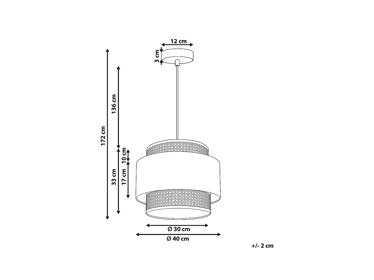 Hanglamp YUMURI Rotan Lichtbeige