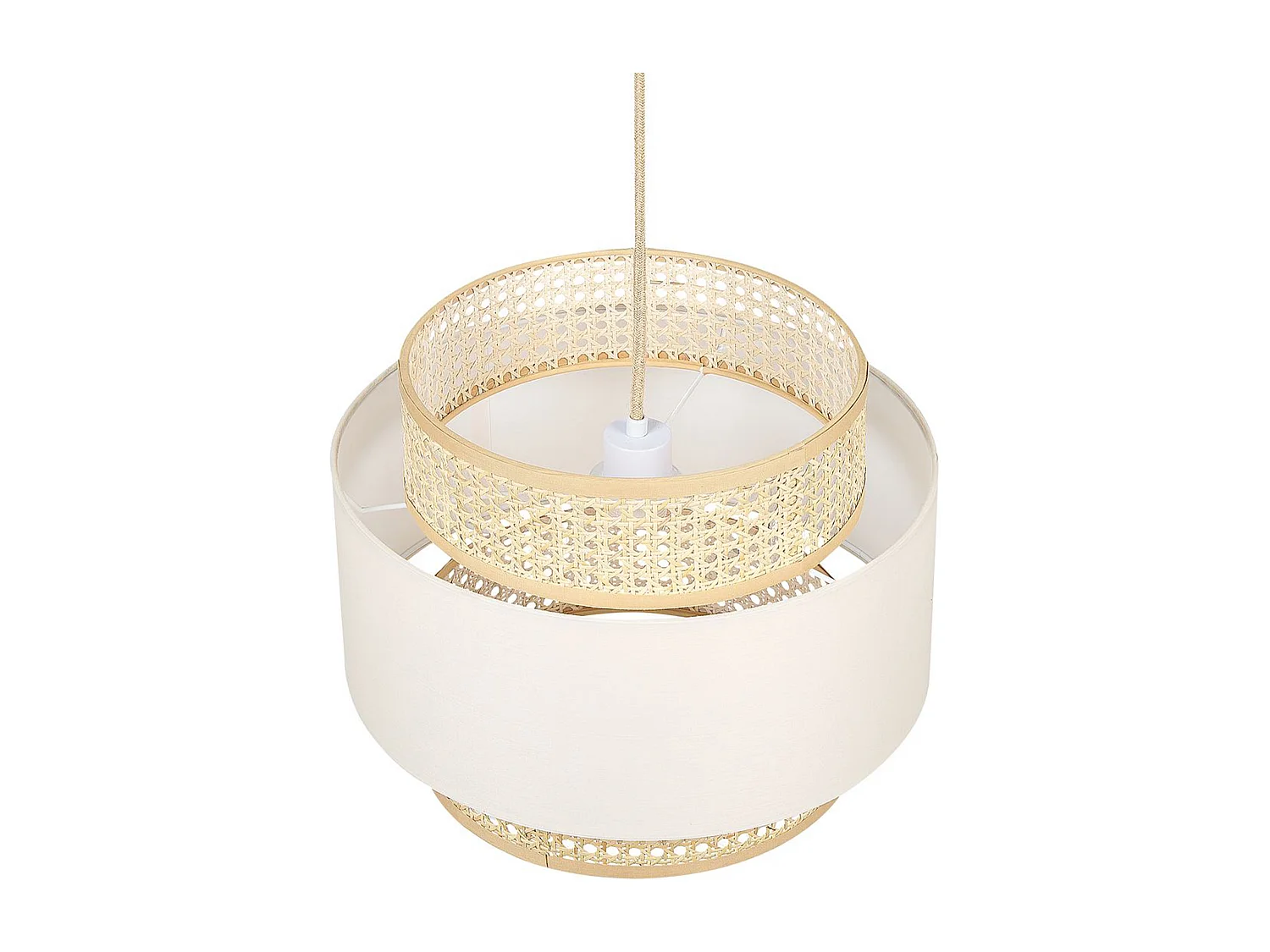 Lampadario YUMURI Rattan Beige chiaro