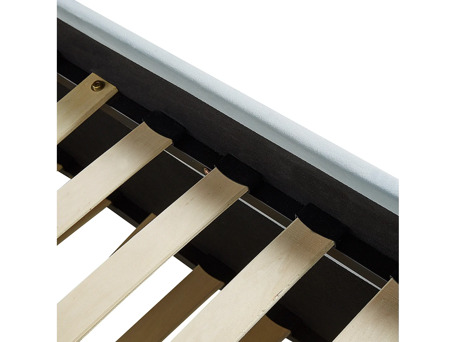 Lit gigogne Velours TROYES 90 x 200 cm Bleu clair