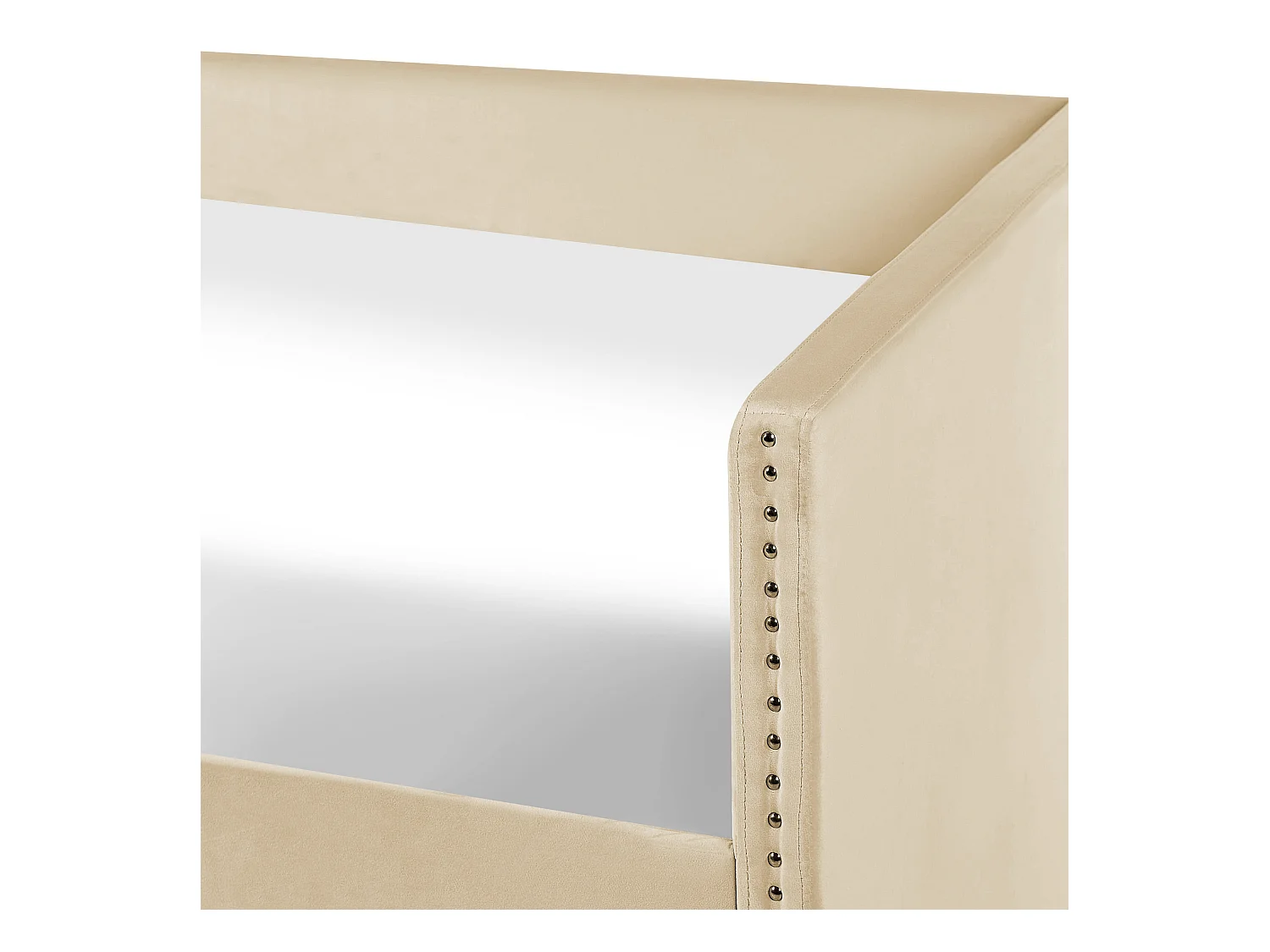 Łóżko wysuwane Welur TROYES 90 x 200 cm Beżowy