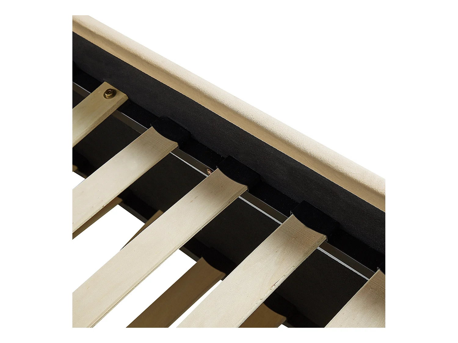 Łóżko wysuwane Welur TROYES 90 x 200 cm Beżowy