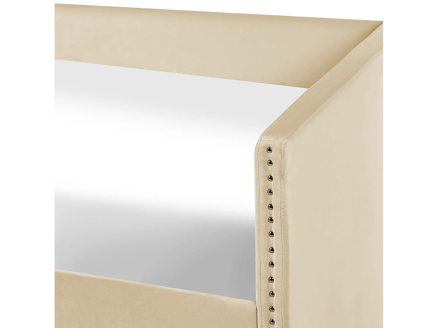 Letto estraibile Velluto TROYES 90 x 200 cm Beige