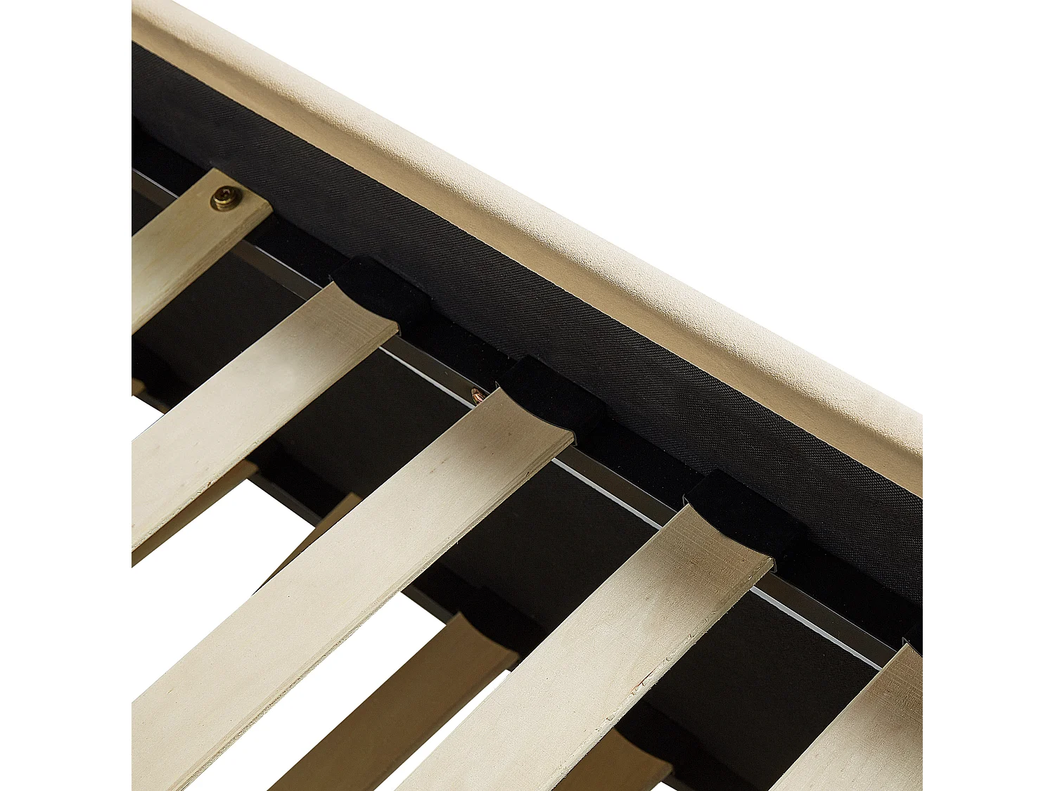 Onderschuifbed Fluweel TROYES 90 x 200 cm Beige