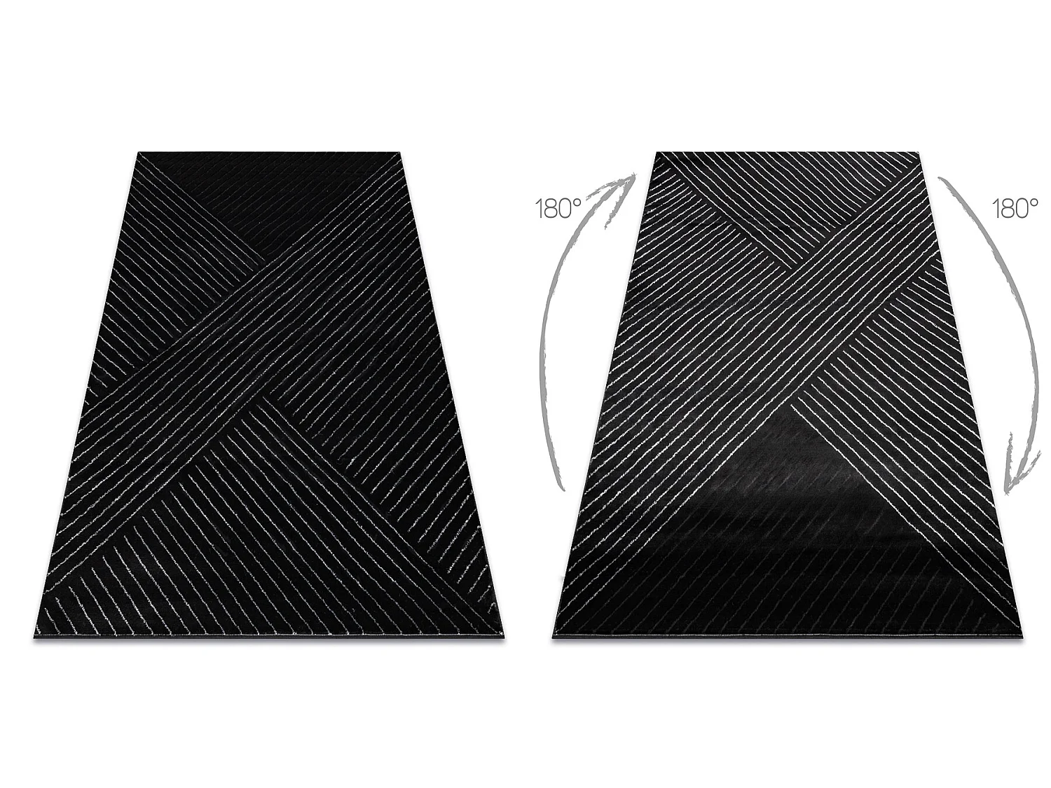 Tappeto EMERALD esclusivo A0084 glamour, elegante, linee, géométriqu 180x270 cm