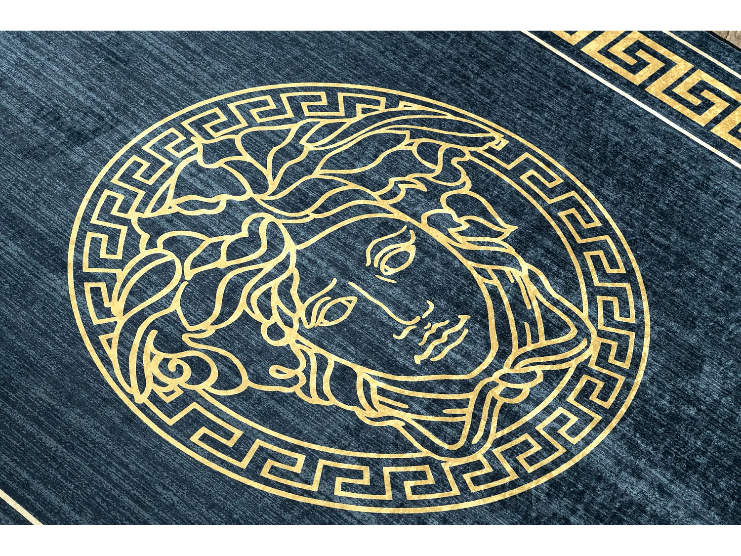 Dywan do prania ANDRE 1972 Ramka, meduza grecki antypoślizgowy - nieb 160x220 cm