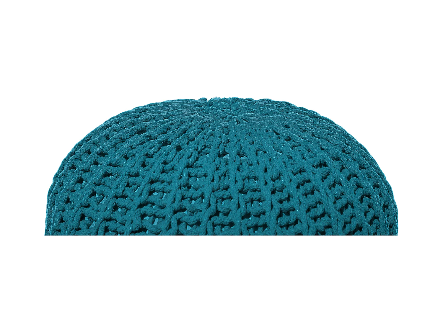 Pouf en coton bleu 50 x 35 cm CONRAD II